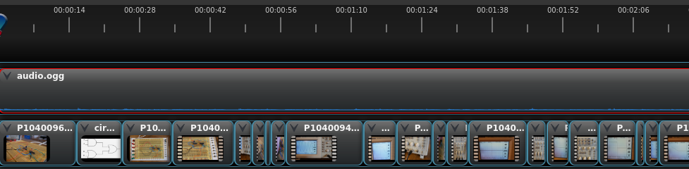 Openshot timeline